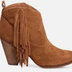 Steve Madden Ohio Chestnut Suede, Size 9